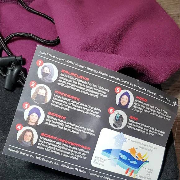🧿6-in-1 FLEECE HOOD